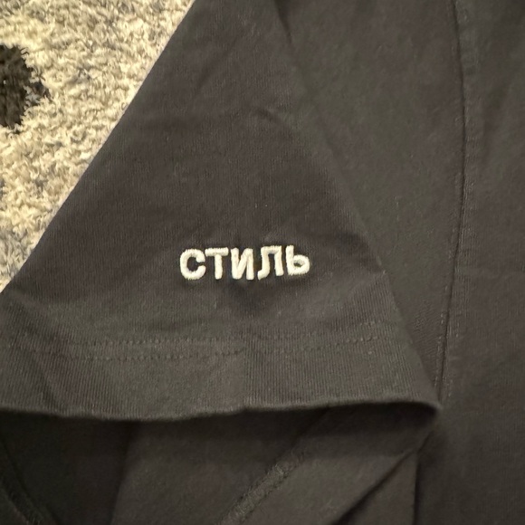 Heron Preston Black Tee T-shirt BRAND NEW - Picture 4 of 8